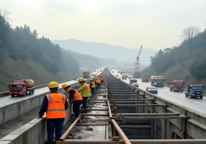 編寫跨越高速公路施工期間的交通組織方案時需要參考哪些標準和規范？以湖南高速公路某項目為例